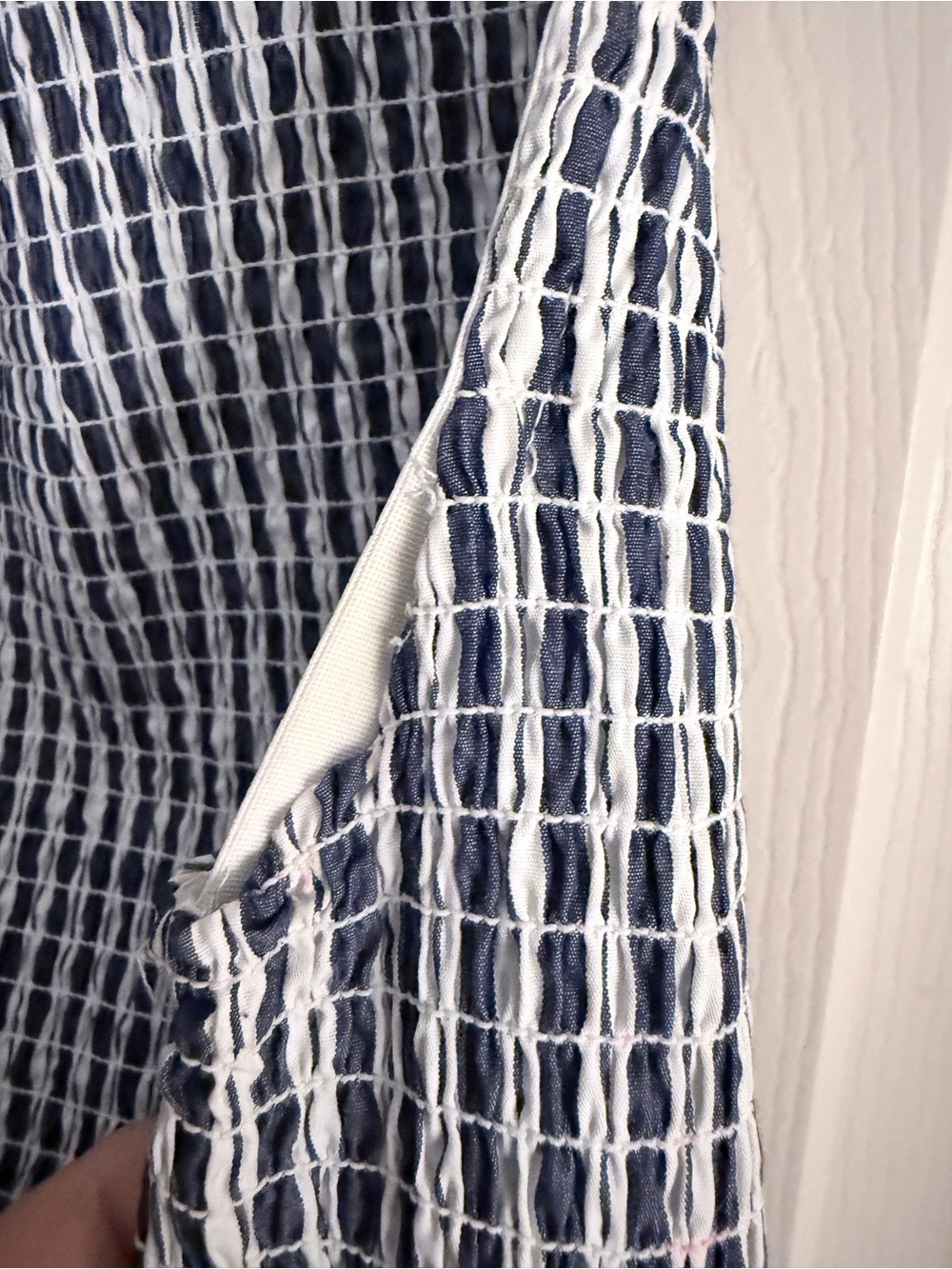 Hill House Navy & White Striped Smocked Maxi Dress - Picture 8 of 8
